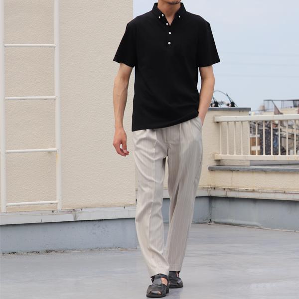 オーディエンス Audience 2タックパンツ テーパードパンツ Reflax Linon リフラクスリノン ストライプ柄 日本製 メンズ AUD3554 | Audience | 12