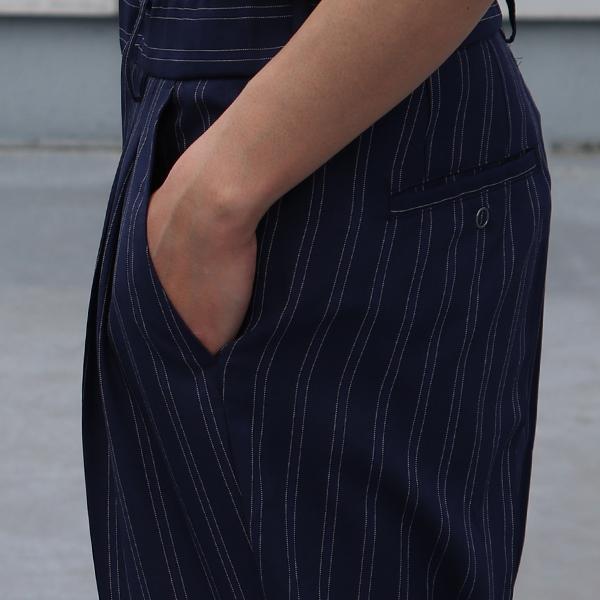 オーディエンス Audience 2タックパンツ テーパードパンツ Reflax Linon リフラクスリノン ストライプ柄 日本製 メンズ AUD3554 | Audience | 15