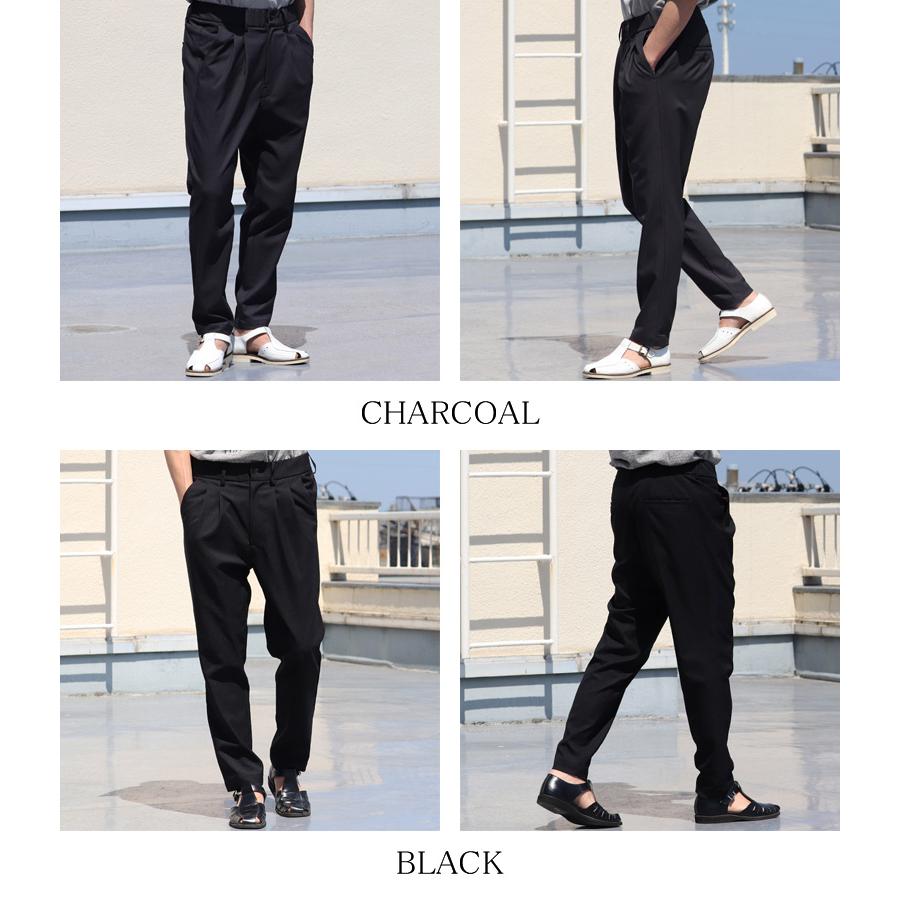 オーディエンス Upscape Audience 2タックパンツ テーパードパンツ Reflax リフラクス ツイルストレッチ地 日本製 メンズ | Audience | 19