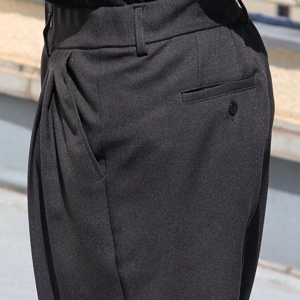 オーディエンス Audience 2タック イージーテーパードパンツ ウールライク カルゼ LANATEC LEI ラナテックレイ 日本製 | Audience | 18