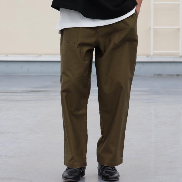 オーディエンス Audience US ARMY イージーベイカーパンツ ムラ糸ミリタリーバックサテン 泉州 日本製 AUD3566 | Audience | 01