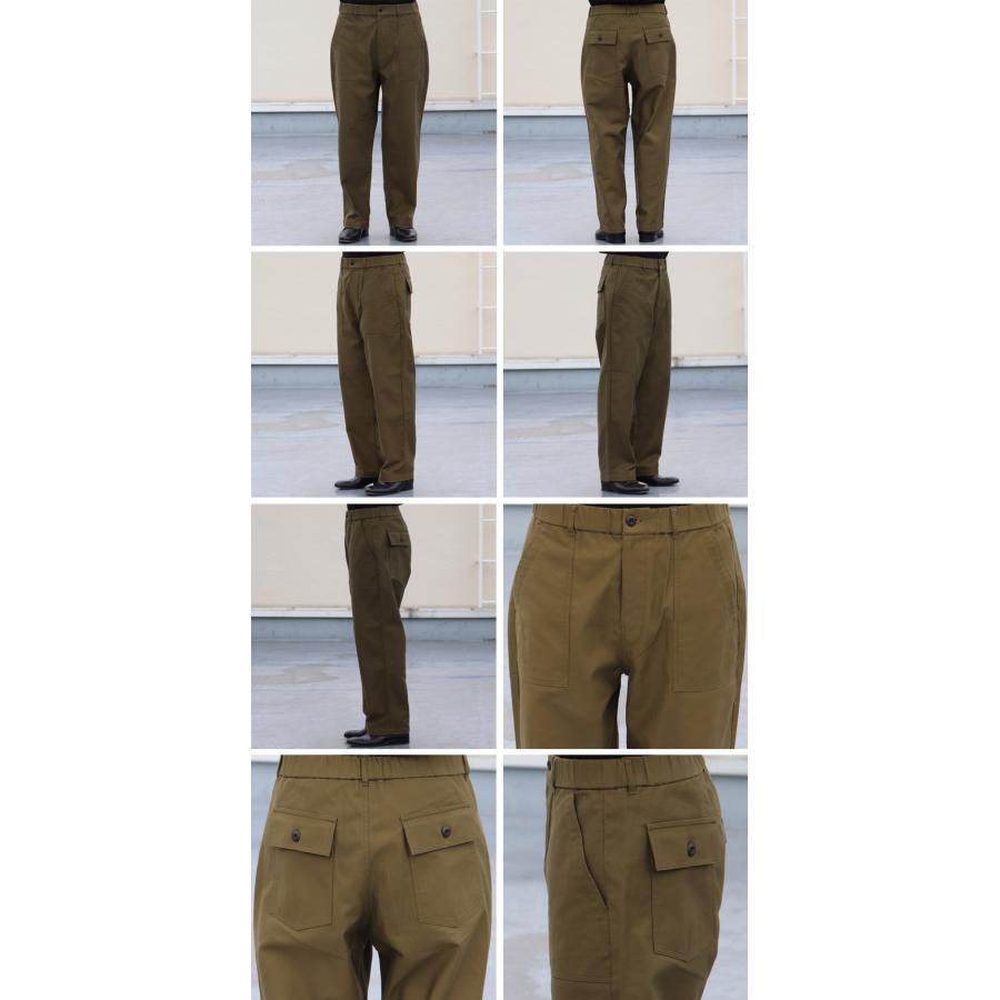 オーディエンス Audience US ARMY イージーベイカーパンツ ムラ糸ミリタリーバックサテン 泉州 日本製 AUD3566 | Audience | 20