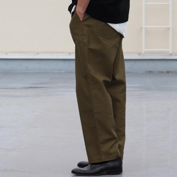 オーディエンス Audience US ARMY イージーベイカーパンツ ムラ糸ミリタリーバックサテン 泉州 日本製 AUD3566 | Audience | 02