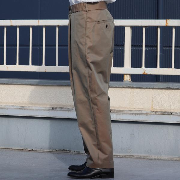 オーディエンス Audience 1タック ワイドイージーパンツ タマムシギャバ 備後産 日本製/AUD3577 | Audience | 11