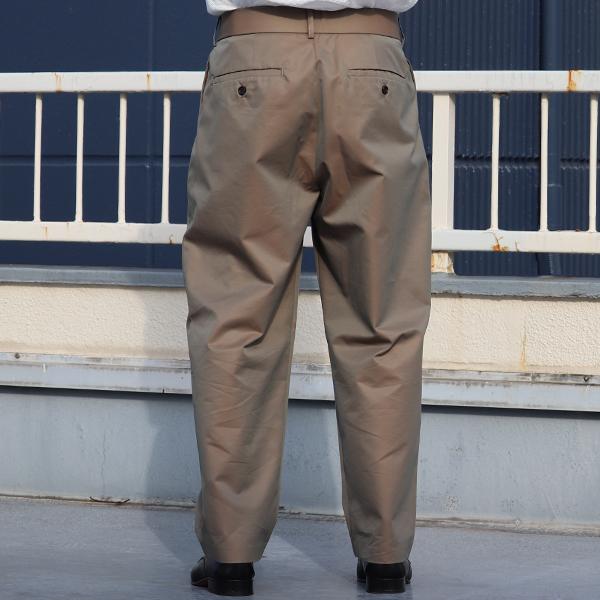 オーディエンス Audience 1タック ワイドイージーパンツ タマムシギャバ 備後産 日本製/AUD3577 | Audience | 12