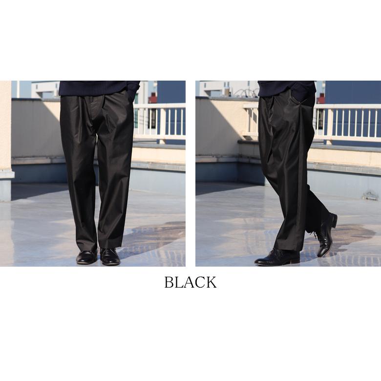 オーディエンス Audience 1タック ワイドイージーパンツ タマムシギャバ 備後産 日本製/AUD3577 | Audience | 19