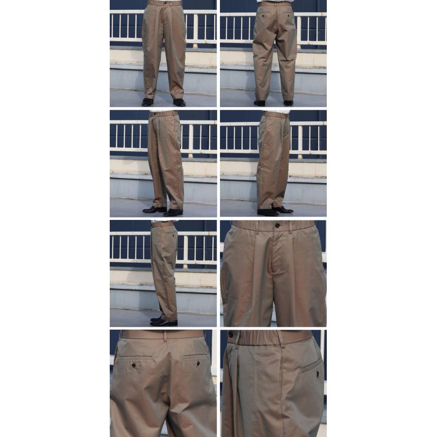 オーディエンス Audience 1タック ワイドイージーパンツ タマムシギャバ 備後産 日本製/AUD3577 | Audience | 20