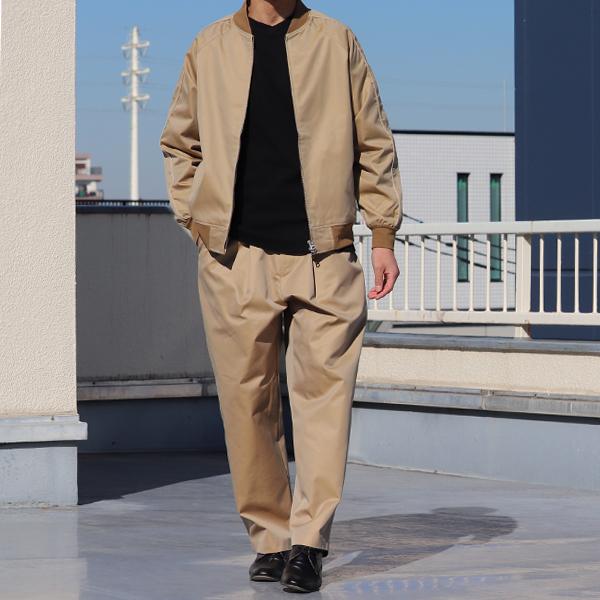 オーディエンス Audience 1タック ワイドイージーパンツ タマムシギャバ 備後産 日本製/AUD3577 | Audience | 02