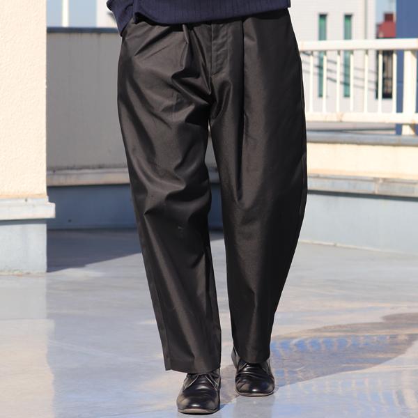 オーディエンス Audience 1タック ワイドイージーパンツ タマムシギャバ 備後産 日本製/AUD3577 | Audience | 03