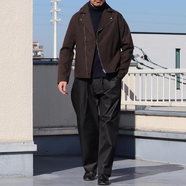 オーディエンス Audience 1タック ワイドイージーパンツ タマムシギャバ 備後産 日本製/AUD3577 | Audience | 04