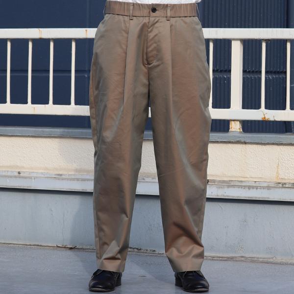 オーディエンス Audience 1タック ワイドイージーパンツ タマムシギャバ 備後産 日本製/AUD3577 | Audience | 09
