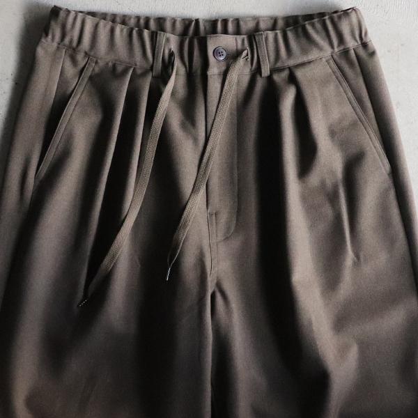 オーディエンス Audience 2タック イージーワイドパンツ ナチュレミア ウールライク Naturemier 日本製 AUD3578 | Audience | 12