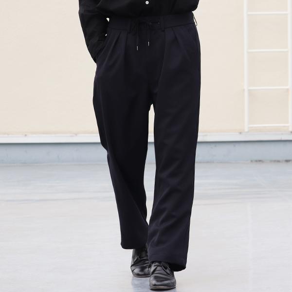 オーディエンス Audience 2タック イージーワイドパンツ ナチュレミア ウールライク Naturemier 日本製 AUD3578 | Audience | 03