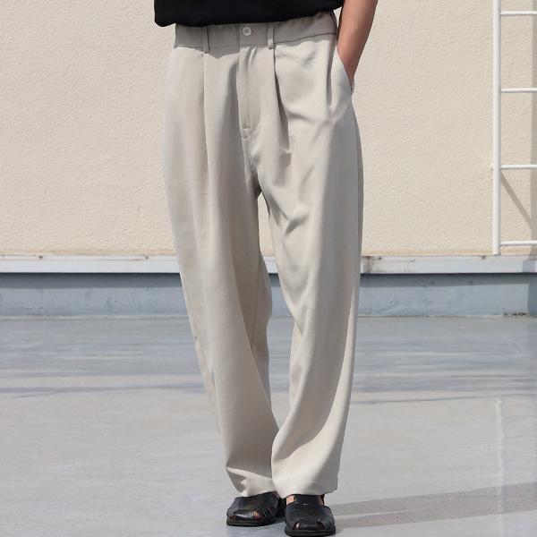 オーディエンス Audience 1タック ワイド イージーパンツ ナチュレミア リネンライクトロピカル Naturemier 日本製 AUD3579 | Audience | 02