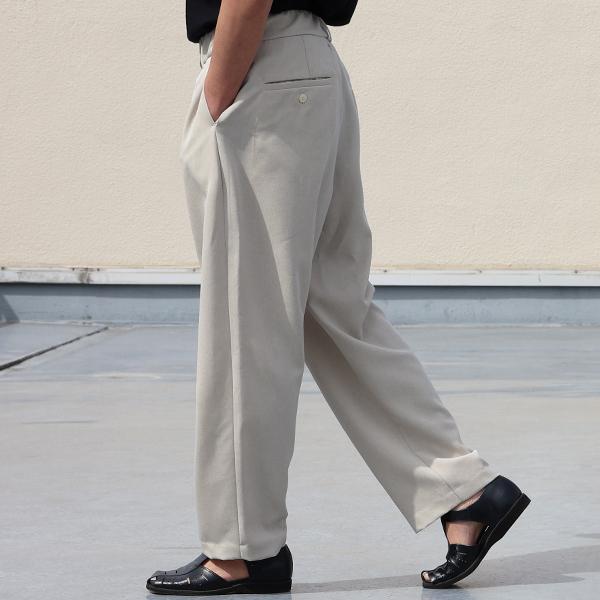 オーディエンス Audience 1タック ワイド イージーパンツ ナチュレミア リネンライクトロピカル Naturemier 日本製 AUD3579 | Audience | 03