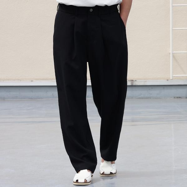 オーディエンス Audience 1タック ワイド イージーパンツ ナチュレミア リネンライクトロピカル Naturemier 日本製 AUD3579 | Audience | 06