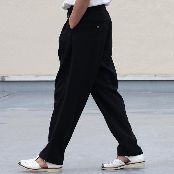 オーディエンス Audience 1タック ワイド イージーパンツ ナチュレミア リネンライクトロピカル Naturemier 日本製 AUD3579 | Audience | 07