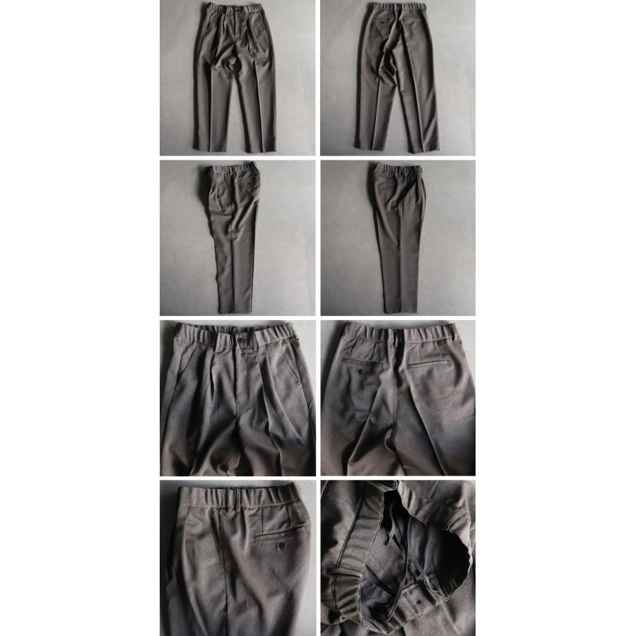 オーディエンス Audience 2タック イージー テーパードパンツ ナチュレミア レトロヘリンボン Naturemie  日本製 AUD3580 | Audience | 19