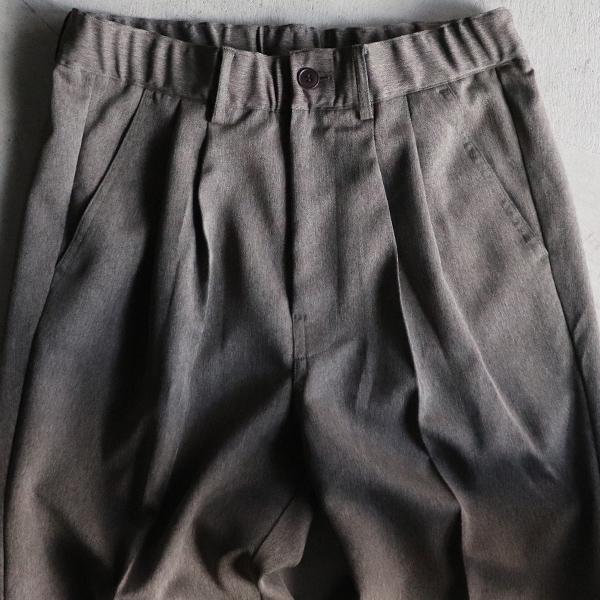 オーディエンス Audience 2タック イージー テーパードパンツ ナチュレミア レトロヘリンボン Naturemie  日本製 AUD3580 | Audience | 09