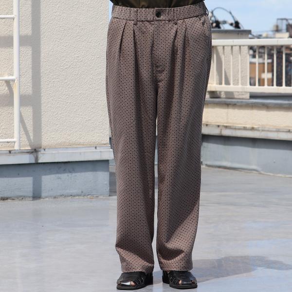 オーディエンス Audience 2タックパンツ ワイドイージーパンツ ジャパニーズトラディショナルパターン 日本製 メンズ AUD3588 | Audience | 10