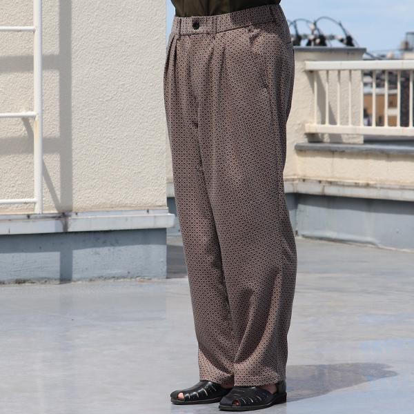 オーディエンス Audience 2タックパンツ ワイドイージーパンツ ジャパニーズトラディショナルパターン 日本製 メンズ AUD3588 | Audience | 11