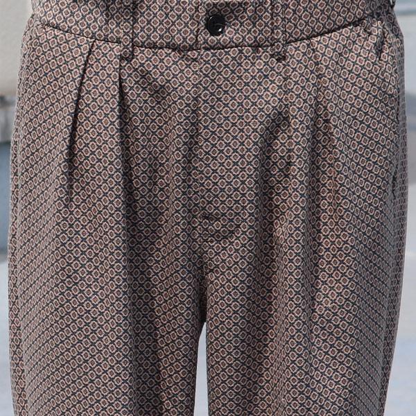 オーディエンス Audience 2タックパンツ ワイドイージーパンツ ジャパニーズトラディショナルパターン 日本製 メンズ AUD3588 | Audience | 14