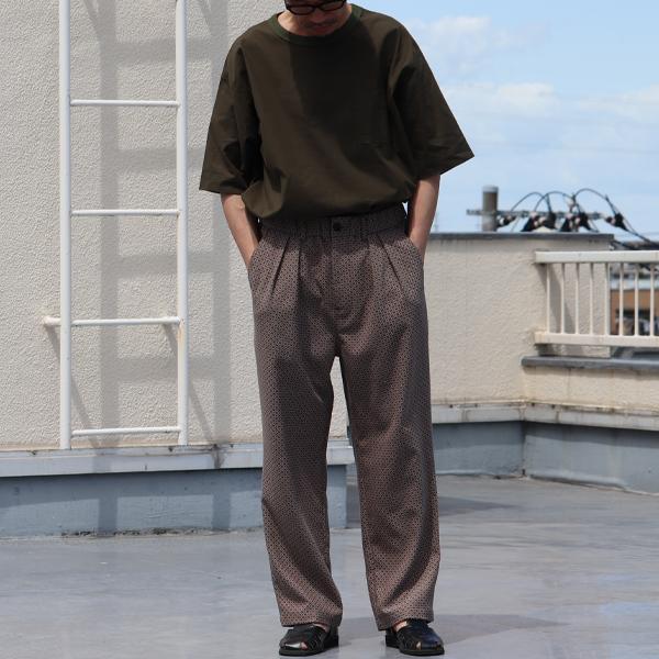 オーディエンス Audience 2タックパンツ ワイドイージーパンツ ジャパニーズトラディショナルパターン 日本製 メンズ AUD3588 | Audience | 02