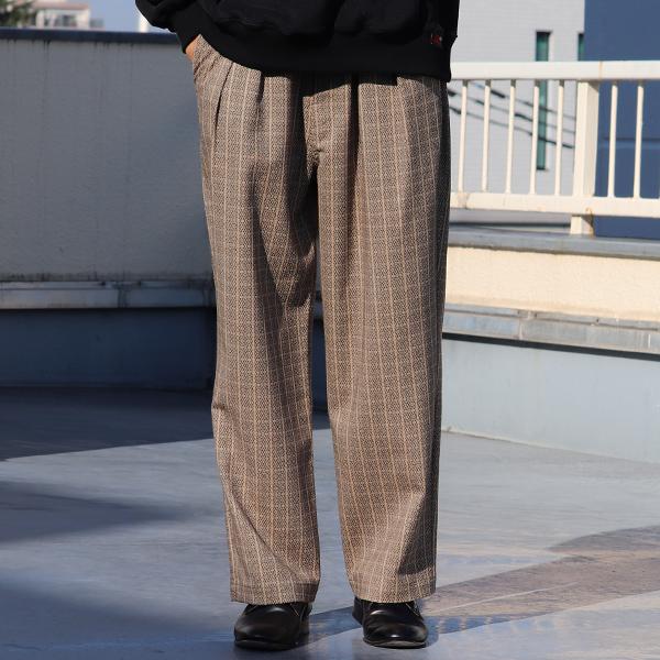 オーディエンス Audience 2タックパンツ ワイドイージーパンツ ジャパニーズトラディショナルパターン 日本製 メンズ AUD3588 | Audience | 07