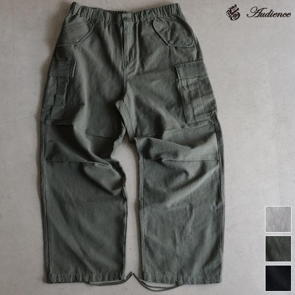 オーディエンス Audience カーゴ イージーパンツ M-65 US ARMY 綿麻キャンバス AUD3596 | Audience