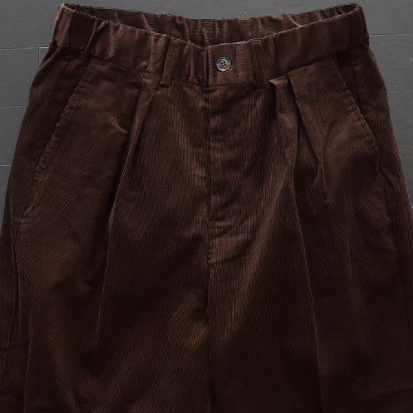オーディエンス Audience 2タック イージー ワイドパンツ コットン コーデュロイ 14ウィール 日本製 AUD3604 | Audience | 12