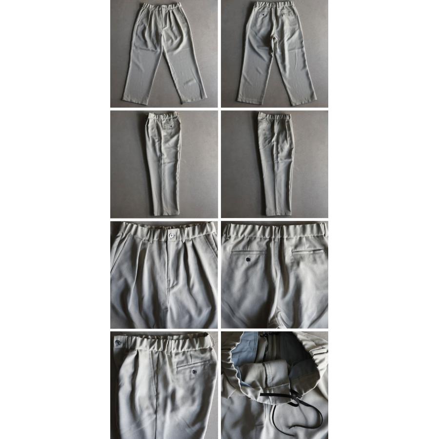 オーディエンス Audience 2タック イージー ワイドパンツ ナチュレミア メランジトロツイル Naturemier TECH 日本製 AUD3607 | Audience | 18
