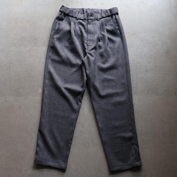 オーディエンス Audience 2タック イージー テーパードパンツ ナチュレミア リネンライク メランジクロス Naturemier TM 日本製 AUD3615 | Audience | 11