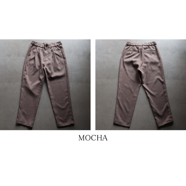 オーディエンス Audience 2タック イージー テーパードパンツ ナチュレミア リネンライク メランジクロス Naturemier TM 日本製 AUD3615 | Audience | 16