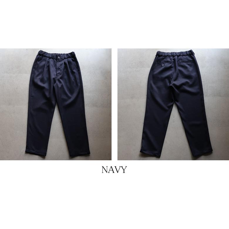オーディエンス Audience 2タック イージー テーパードパンツ ナチュレミア リネンライク メランジクロス Naturemier TM 日本製 AUD3615 | Audience | 18