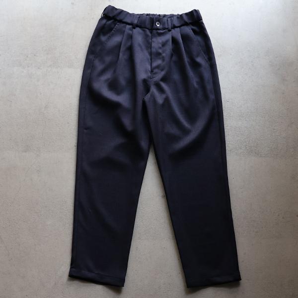 オーディエンス Audience 2タック イージー テーパードパンツ ナチュレミア リネンライク メランジクロス Naturemier TM 日本製 AUD3615 | Audience | 05