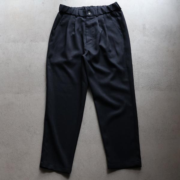 オーディエンス Audience 2タック イージー テーパードパンツ ナチュレミア リネンライク メランジクロス Naturemier TM 日本製 AUD3615 | Audience | 09