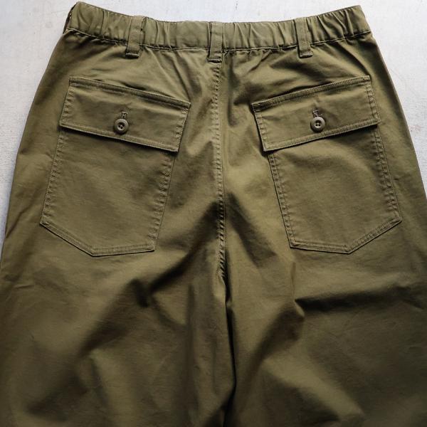 オーディエンス Audience  1タック ベイカー カーヴド イージーパンツ バックサテン メンズ AUD3619 | Audience | 12