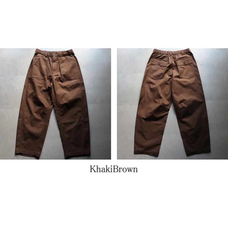 オーディエンス Audience  1タック ベイカー カーヴド イージーパンツ バックサテン メンズ AUD3619 | Audience | 16