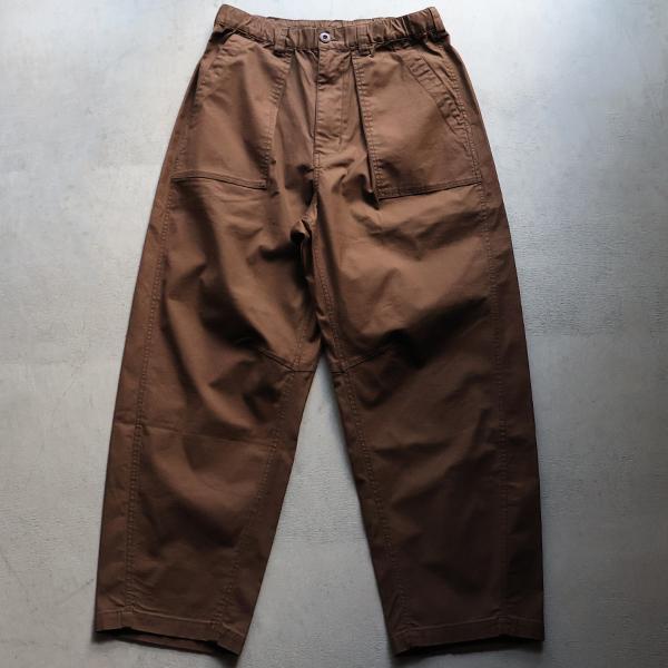 オーディエンス Audience  1タック ベイカー カーヴド イージーパンツ バックサテン メンズ AUD3619 | Audience | 01