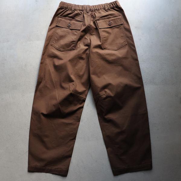 オーディエンス Audience  1タック ベイカー カーヴド イージーパンツ バックサテン メンズ AUD3619 | Audience | 02