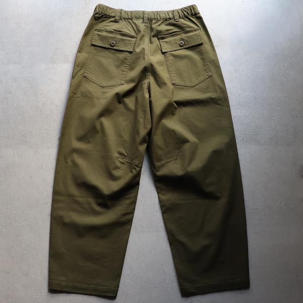 オーディエンス Audience  1タック ベイカー カーヴド イージーパンツ バックサテン メンズ AUD3619 | Audience | 08