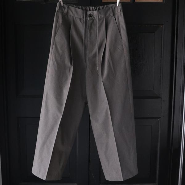 オーディエンス Audience 1タック ワイド バレル イージーパンツ T/Cウェザー ナノ-ウィング NANO-WING 撥水 遠州 日本製 AUD3625 | Audience | 01