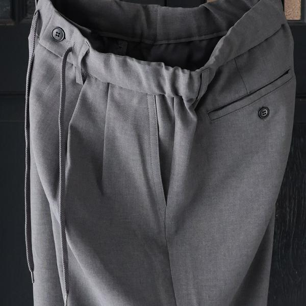 オーディエンス Audience  2タック ワイド イージーパンツ Naturemier TM TECH ナチュレミア リネンライク トロワッシャー 日本製 AUD3626 | Audience | 14