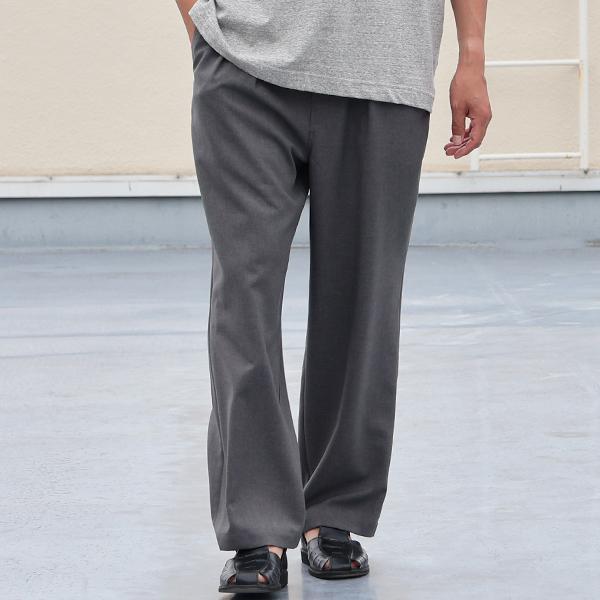 オーディエンス Audience  2タック ワイド イージーパンツ Naturemier TM TECH ナチュレミア リネンライク トロワッシャー 日本製 AUD3626 | Audience | 01