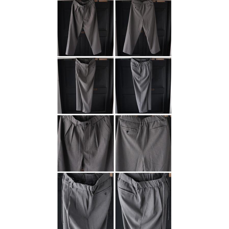 オーディエンス Audience  2タック ワイド イージーパンツ Naturemier TM TECH ナチュレミア リネンライク トロワッシャー 日本製 AUD3626 | Audience | 20