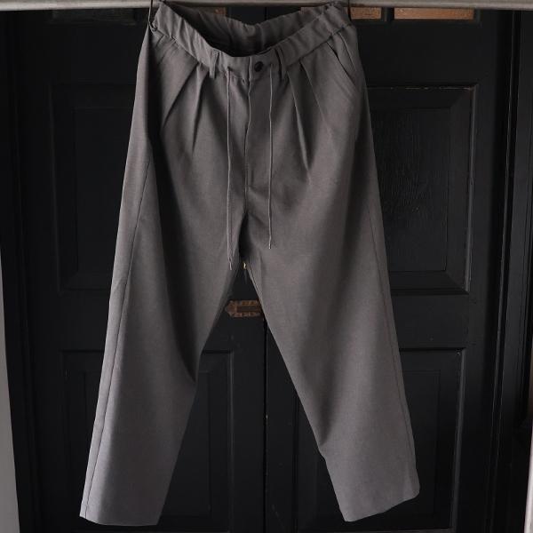 オーディエンス Audience  2タック ワイド イージーパンツ Naturemier TM TECH ナチュレミア リネンライク トロワッシャー 日本製 AUD3626 | Audience | 09