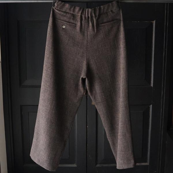 オーディエンス Audience 2タック ワイド イージーパンツ Naturemier TM ナチュレミア TECH リネンライク メランジツイル 日本製 AUD3628 | Audience | 11