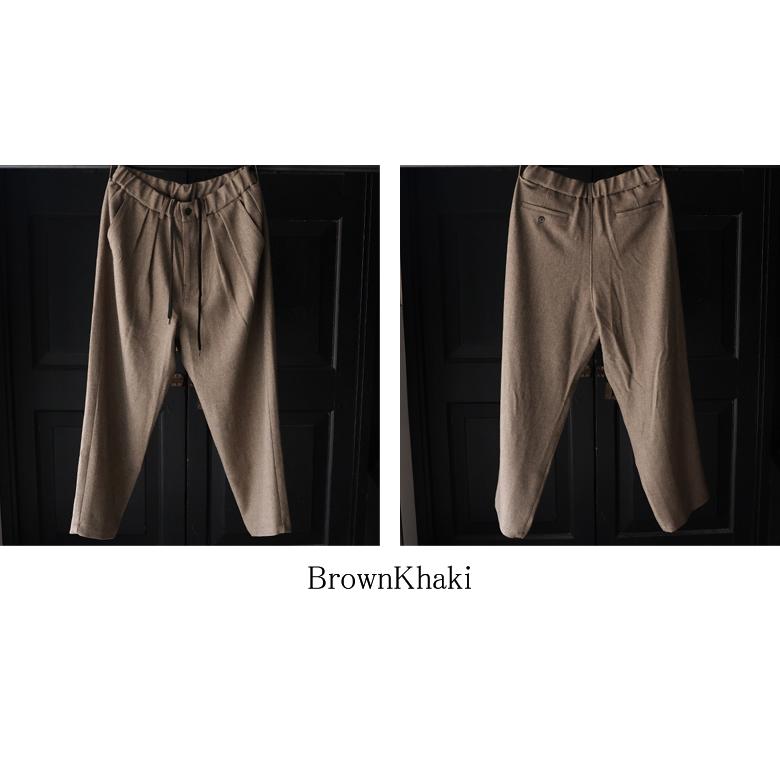 オーディエンス Audience 2タック ワイド イージーパンツ Naturemier TM ナチュレミア TECH リネンライク メランジツイル 日本製 AUD3628 | Audience | 16