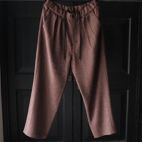 オーディエンス Audience 2タック ワイド イージーパンツ Naturemier TM ナチュレミア TECH リネンライク メランジツイル 日本製 AUD3628 | Audience | 06