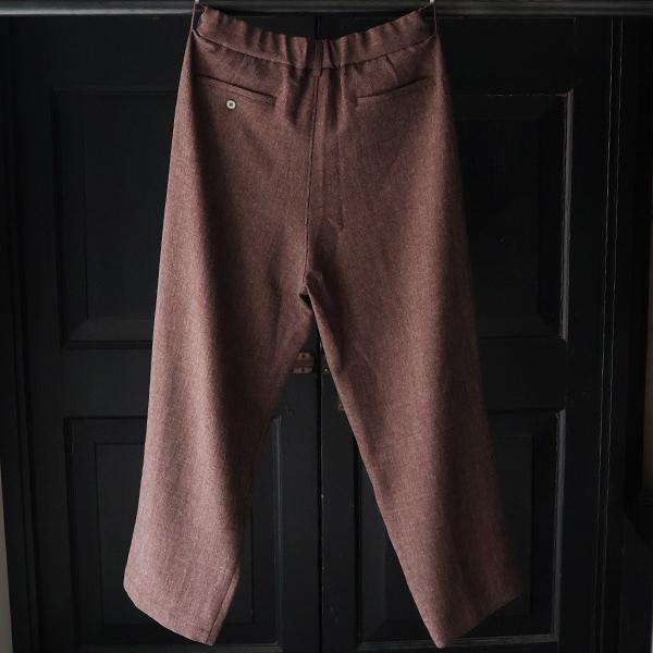 オーディエンス Audience 2タック ワイド イージーパンツ Naturemier TM ナチュレミア TECH リネンライク メランジツイル 日本製 AUD3628 | Audience | 07